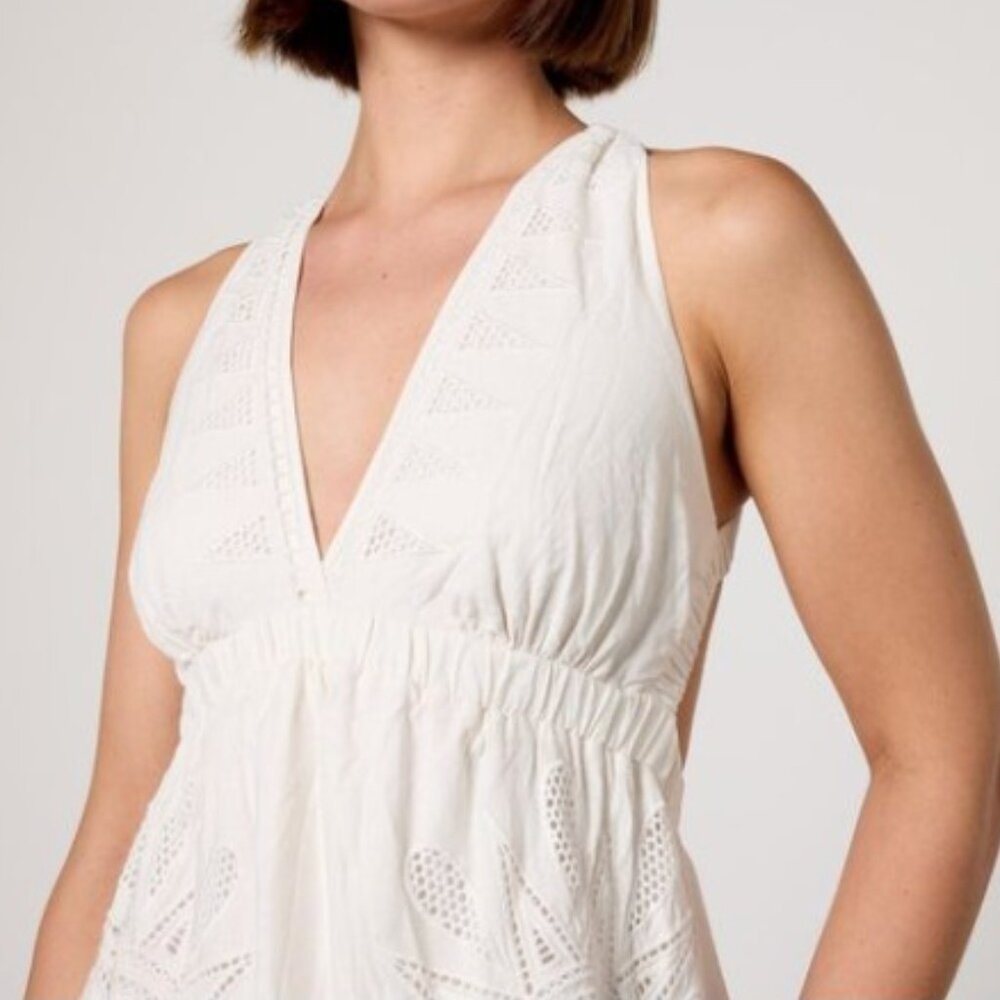 NWT Farm Rio white Richelieu Dress L - Picture 4 of 6